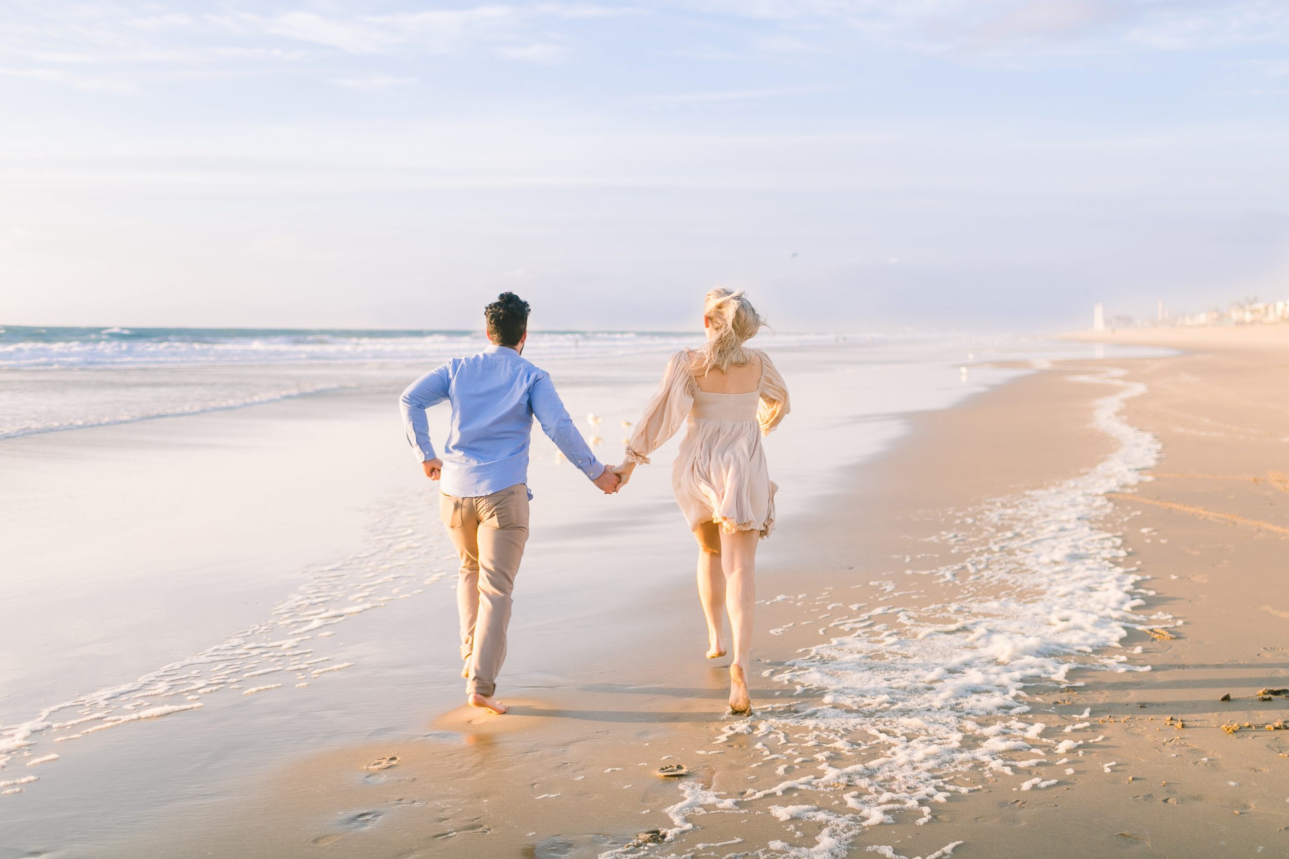 Jillian & Trevor // Manhattan Beach Pier Engagement - Erin Kaiulani Photo