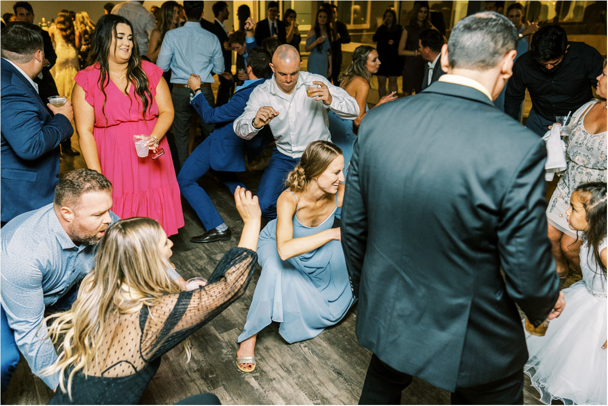 Wedding reception dancing