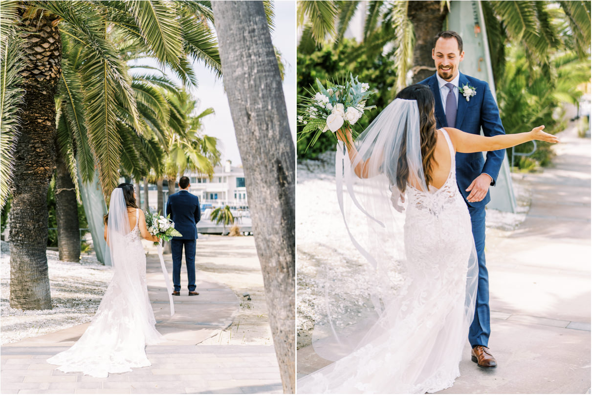 First look on beach at Huntington Bay Club