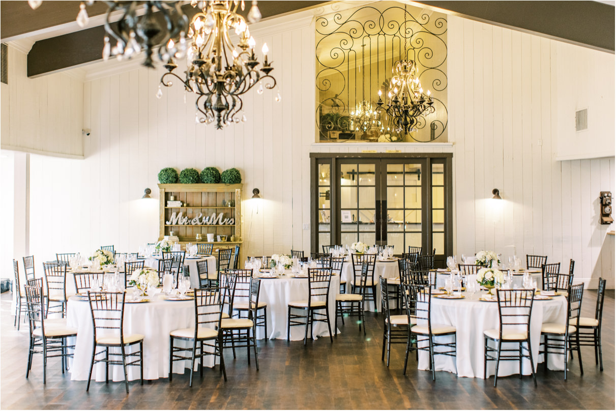 Coto Valley Country club reception area for wedding