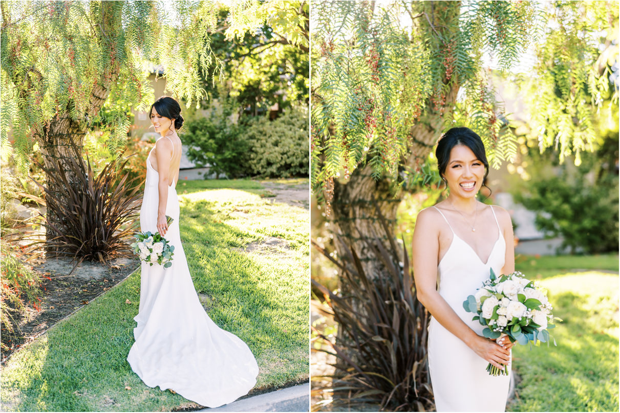 Bride portraits with bouquet