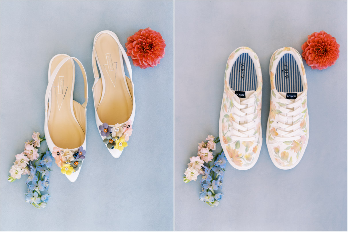 Brides wedding shoes