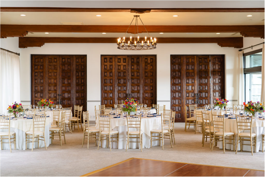 wedding reception at bel air bay club