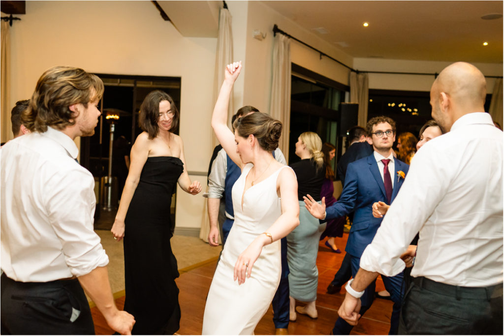 bride and groom dancing on dance floor