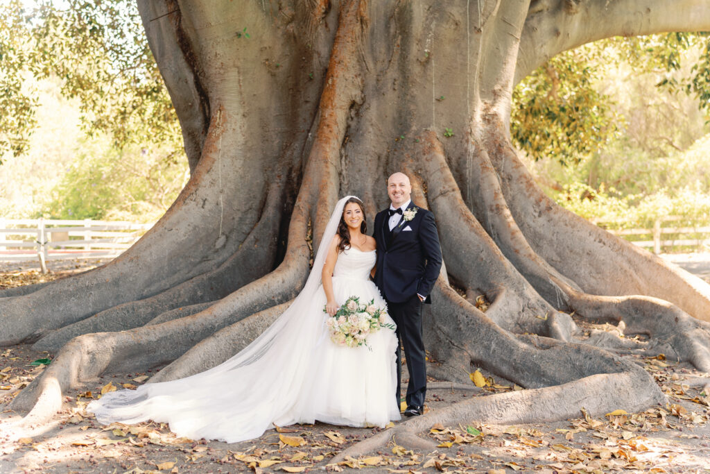 Bride and groom at Camarillo wedding venue