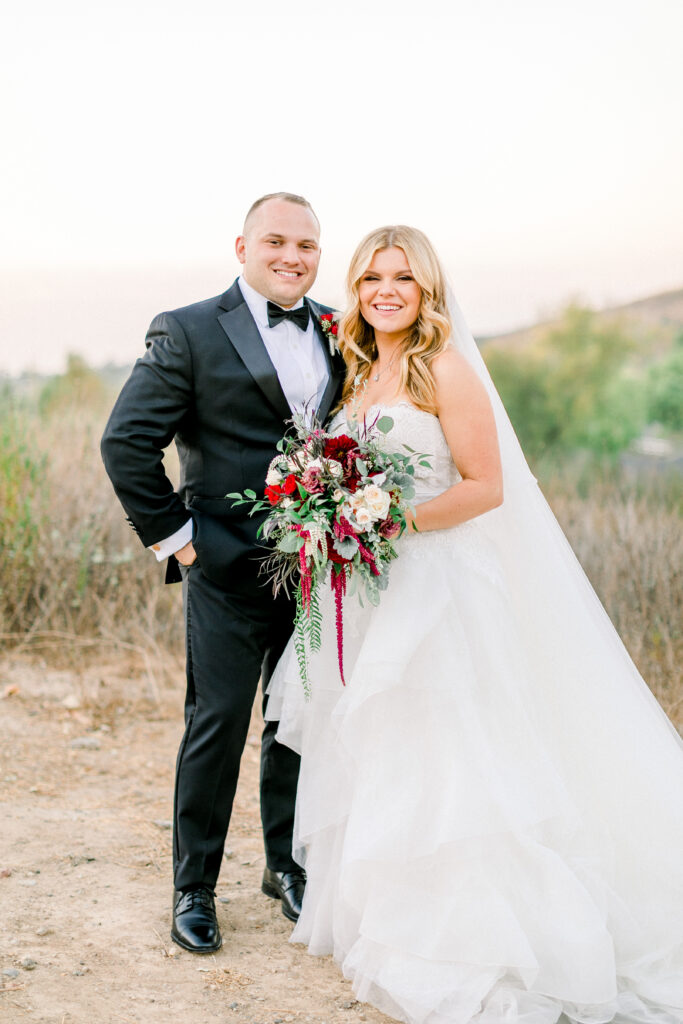Strawberry Farms Wedding in Irvine bride and groom